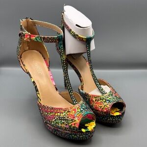 Thalia Sodi EXOTIC LEOPARD Women's Chacey Embellished Platform Pumps